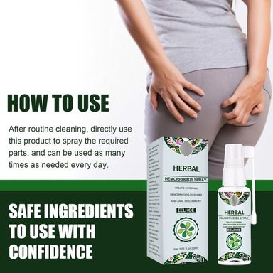Herbal hemorrhoids spray
