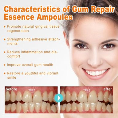 Teeth whitening and gum repair solution 