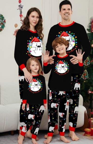 Black Merry Christmas PJ 