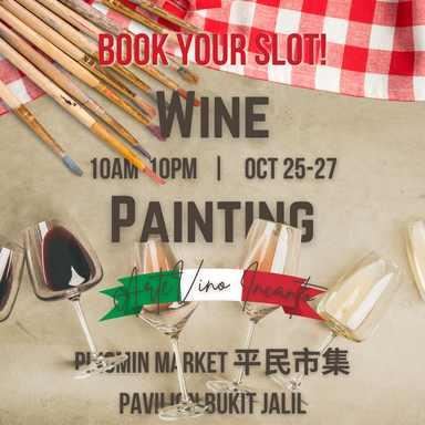 "ArteVino Incanto" Wine Painting Experiential Booth