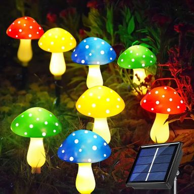 8pcs Solar Mushroom Lights 