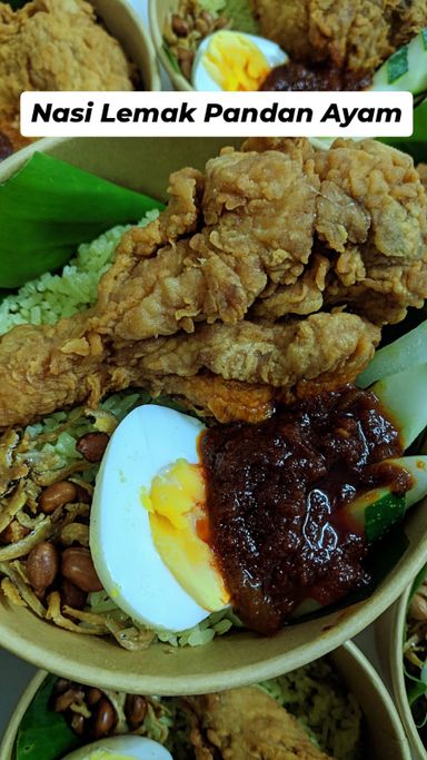 Nasi Lemak Pandan Ayam