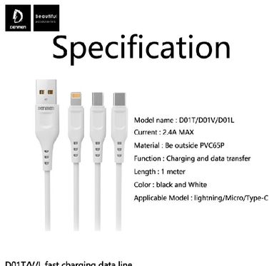 Change cables/ micro USB/ tip C / lightning 