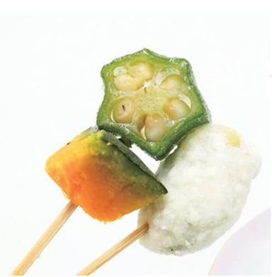 30947 - Deep Fried Broad Beans, Pumpkin & Okra Skewer 30pcs