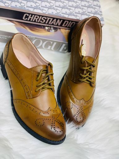 Ladies Brogues - (Boyfriend Shoes)