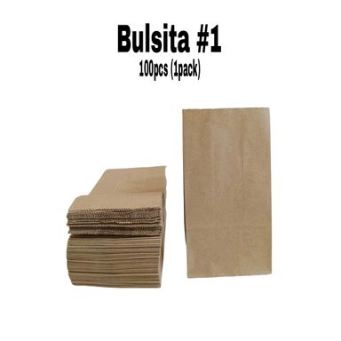 Bulsita #1 (Brown Kraft) (100pcs/pack)