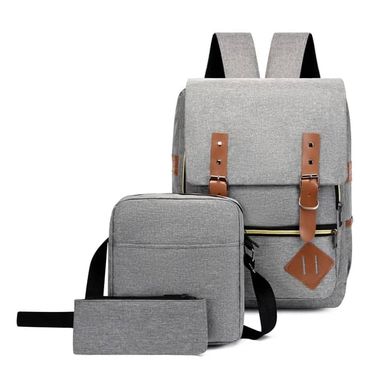 Ensemble Sac à dos Gris 