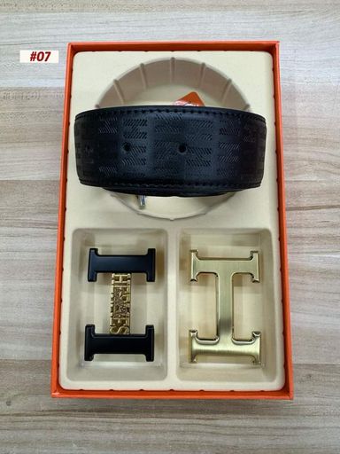 Hermes 3 piece belt set