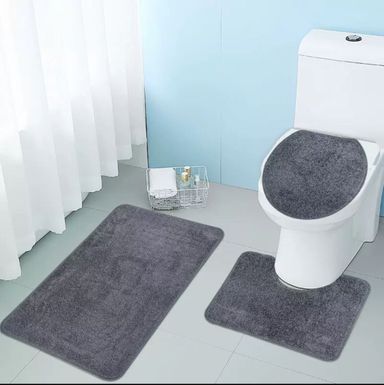 Super absorbent 3 pcs Bathroom/Toilet mats 