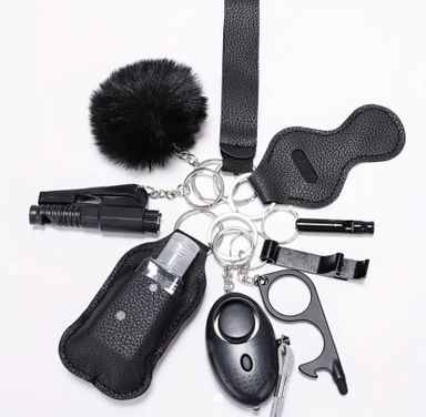 9 piece self defence keychain