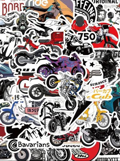 Mini Stickers Moto