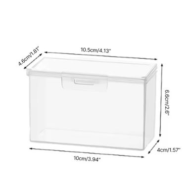 Boîte de Rangement de Cartes en Plastique Transparent