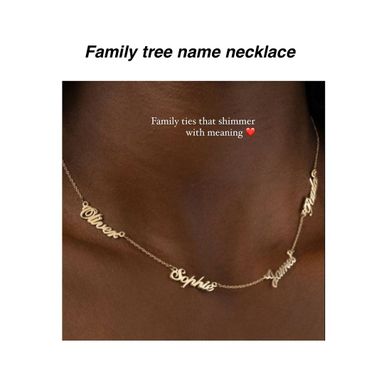  Family Tree Name Necklace