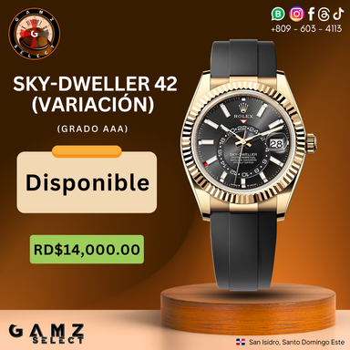 Sky-Dweller 42 "Variación Oysterflex" (Grado AAA)