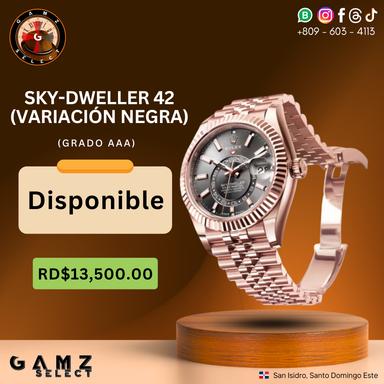 Sky-Dweller 42 "Variación Negra" (Grado AAA)