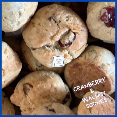 Cranberry Walnut Scones (GLUTEN-FREE)