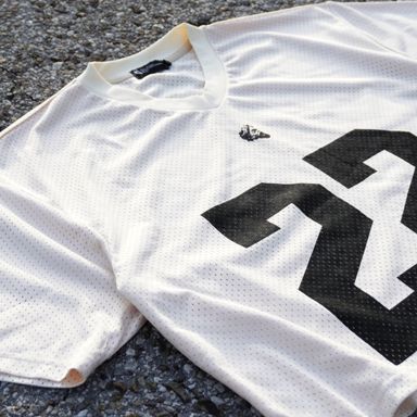 Inaugural 22 Cropped Jersey in Cream