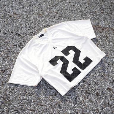 Inaugural 22 Cropped Jersey in Cream