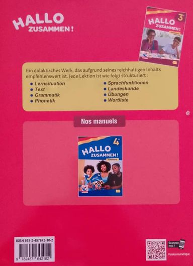 Allemand / HALO Zusammen - 3ieme (JD Editions)