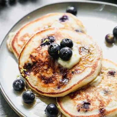 Blueberry Pancake Breakfast Combo