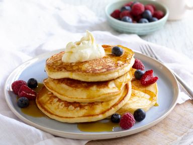 Double Berry Pancake Breakfast Combo