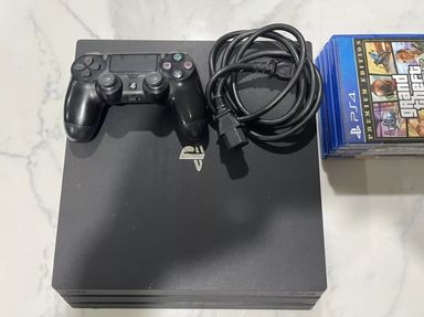 Sony PlayStation 4 Pro PS4 1TB Console System CUH-7115B, 1 Controller + Game