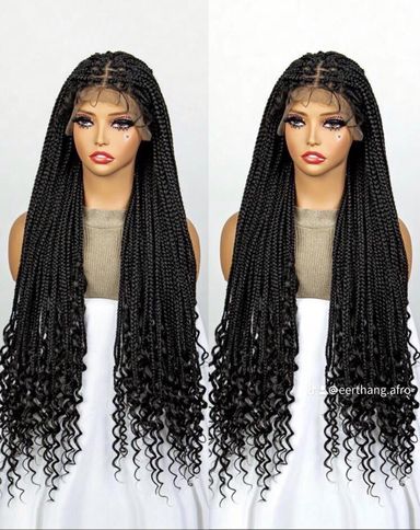 13*4 frontal braided wig Glueless