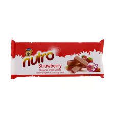 Nutro Cream Wafers Strawberry Flavoured- vegetarian