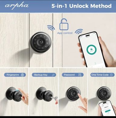 Biometrics smart door knob 