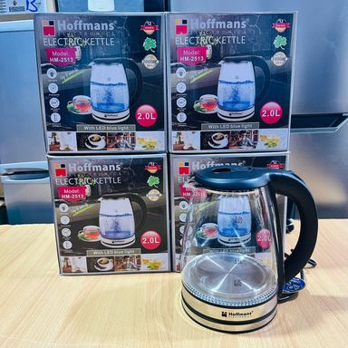 Hoffman 2 litres glass electric kettle