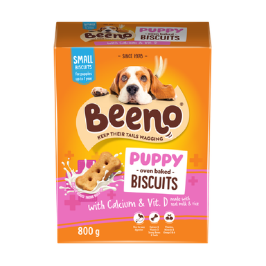 BEENO BISCUITS PUPPY WITH ADDED CALCIUM 800G