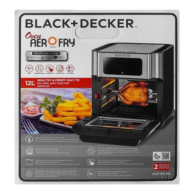 Black & Decker XL 12L digital air fryer oven AOF100-B5