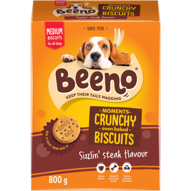 BEENO SHAPES M/TREATS SIZZLIN' STEAK 800G