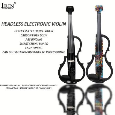  Silent Electric Acoustic Violin Carbon Fiber Body