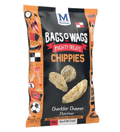 MONTEGO CHIPPIES CHEDDAR CHEESE 28G