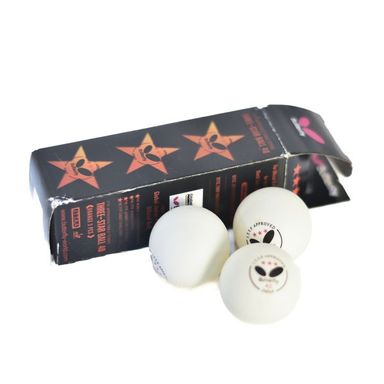 Table Tennis Ball Butterfly 3 Star  White 