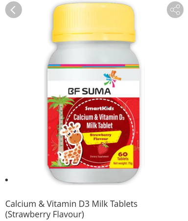 Calcium and Vitamin D3 Milk Tablets 