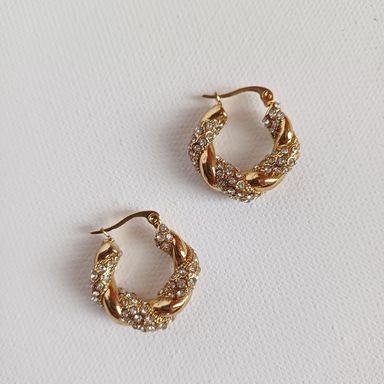 Twisted Stone Earring