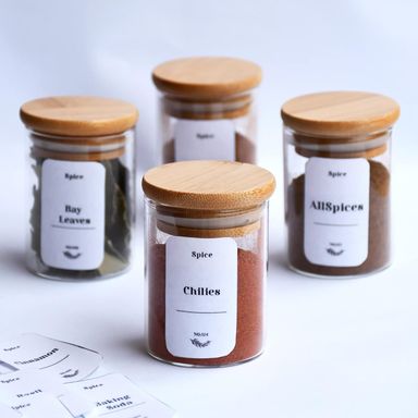 6pcs Spice high borosilicate Jars