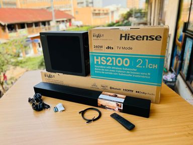 Hisense 2.1ch HS2100 wireless sound bar with wireless subwoofer "The Beast"