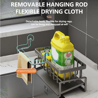 Sink Caddy with  towel holder 