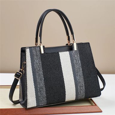 Fashion Colour Contrast Canvas Bags