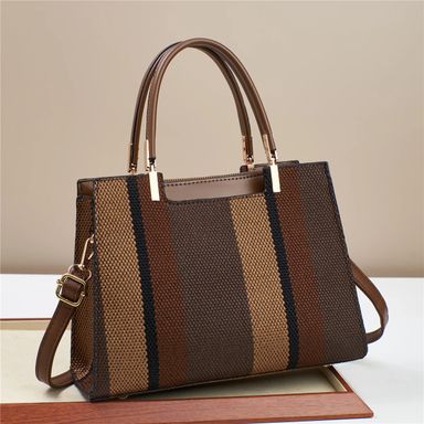 Fashion Colour Contrast Canvas Bags