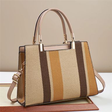 Fashion Colour Contrast Canvas Bags