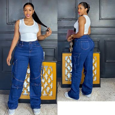 Ladies Cargo Jeans