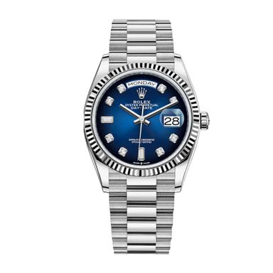 2024 SWISS DIAMOND NUMBER BLUE DAY DATE