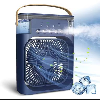 Ice Fan, Air Cooler & Humidifier - 5-Hole Spray USB Fan, Desktop Air Conditioning Unit for Dormitory, Office Use, & Room