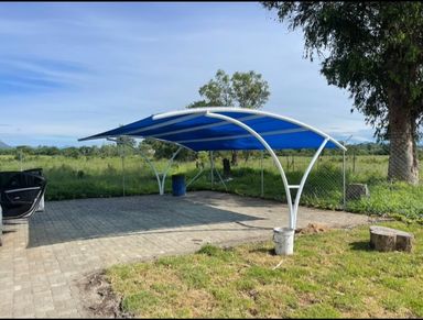 Triple Car Shade/Curved Carport