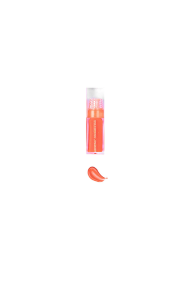 Coral lip gloss