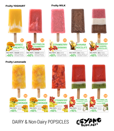 Dairy & Non-Dairy Pops Pack 10 pcs